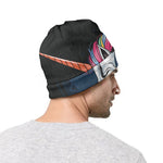 Punk Unicorn Print Beanie