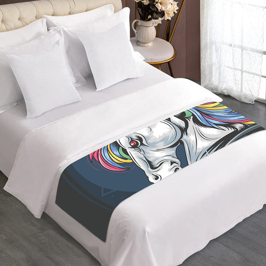 Punk Unicorn Print Bed Runner