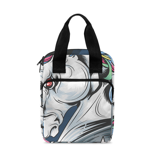 Punk Unicorn Print Bible Tote Bag