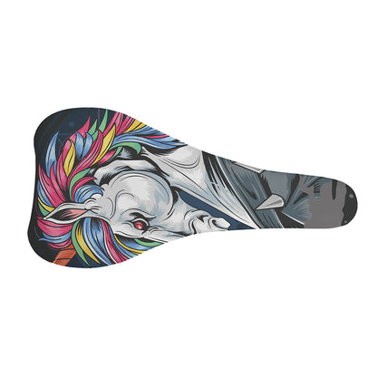 Punk Unicorn Print Bicycle Seat Cover