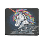 Punk Unicorn Print Bifold Wallet