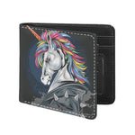 Punk Unicorn Print Bifold Wallet