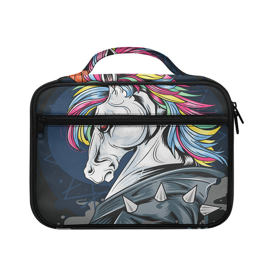 Punk Unicorn Print Briefcase Bible Bag