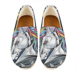 Punk Unicorn Print Casual Shoes
