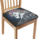 Punk Unicorn Print Chair Cushion Cover