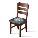 Punk Unicorn Print Chair Cushion Cover
