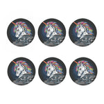 Punk Unicorn Print Coaster Set
