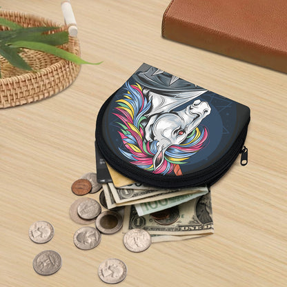 Punk Unicorn Print Coin Purse
