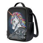 Punk Unicorn Print Crossbody Lunch Bag