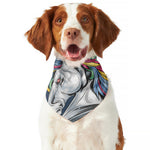 Punk Unicorn Print Dog Bandana