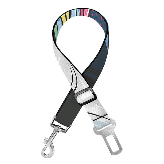 Punk Unicorn Print Dog Seat Belt