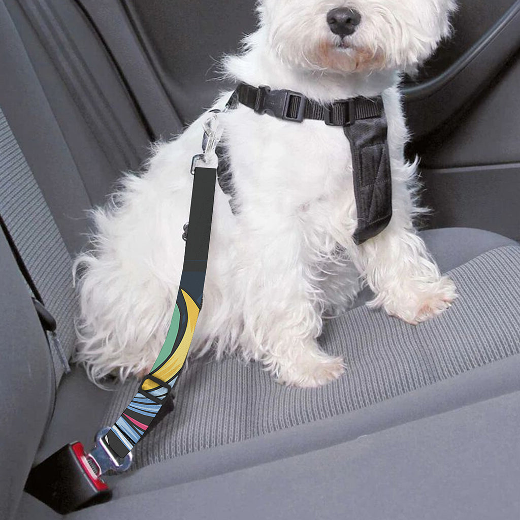 Punk Unicorn Print Dog Seat Belt