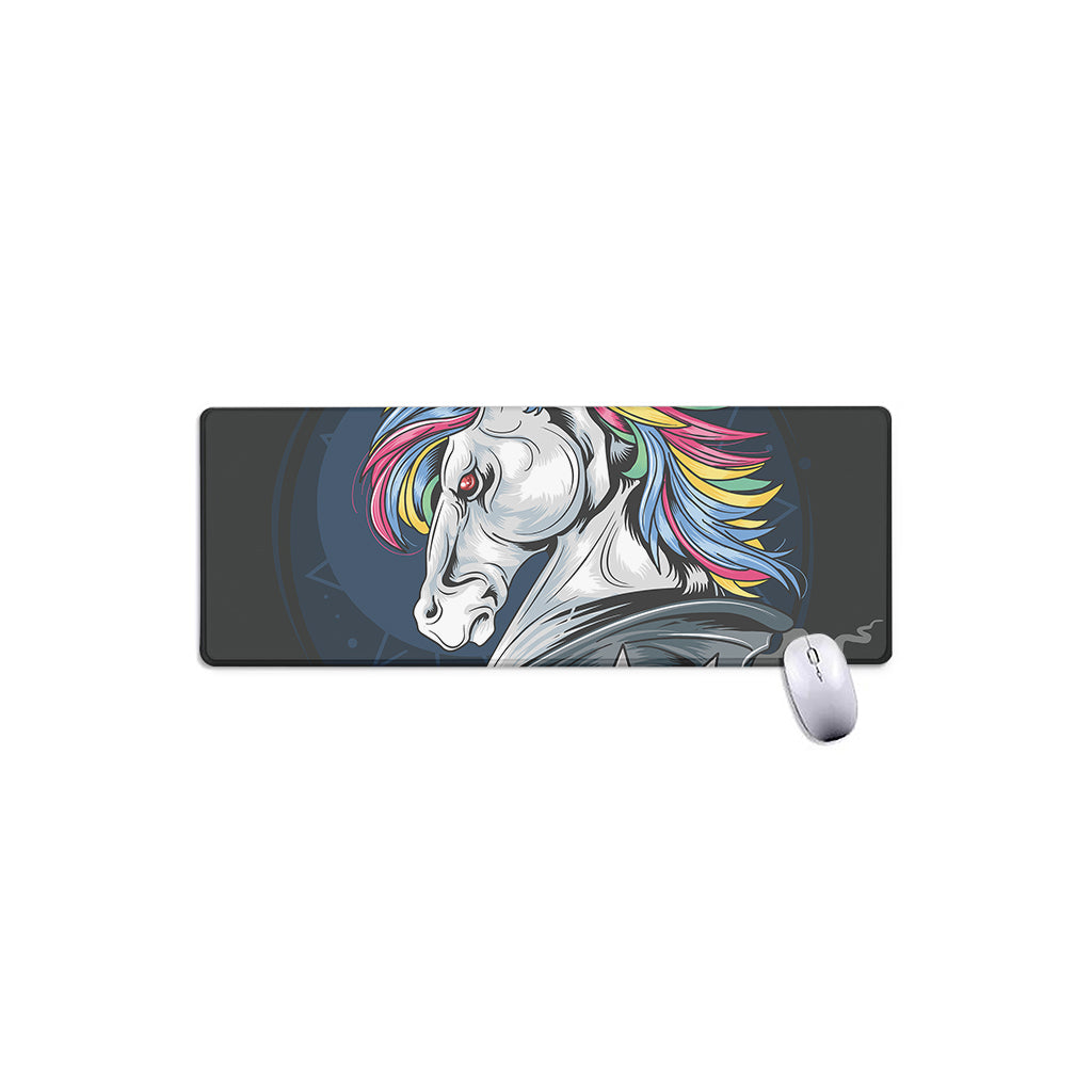 Punk Unicorn Print Extended Mouse Pad