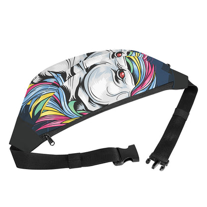 Punk Unicorn Print Fanny Pack