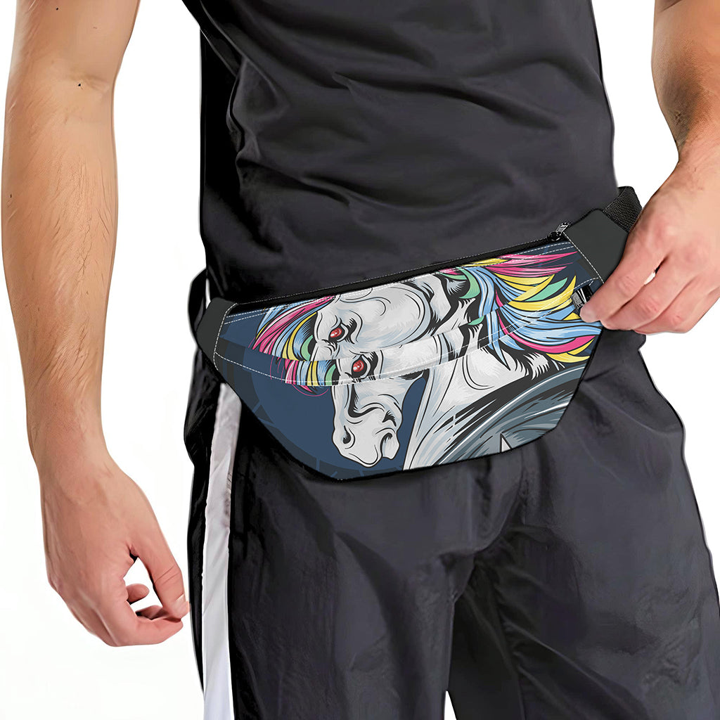 Punk Unicorn Print Fanny Pack