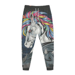 Punk Unicorn Print Jogger Pants