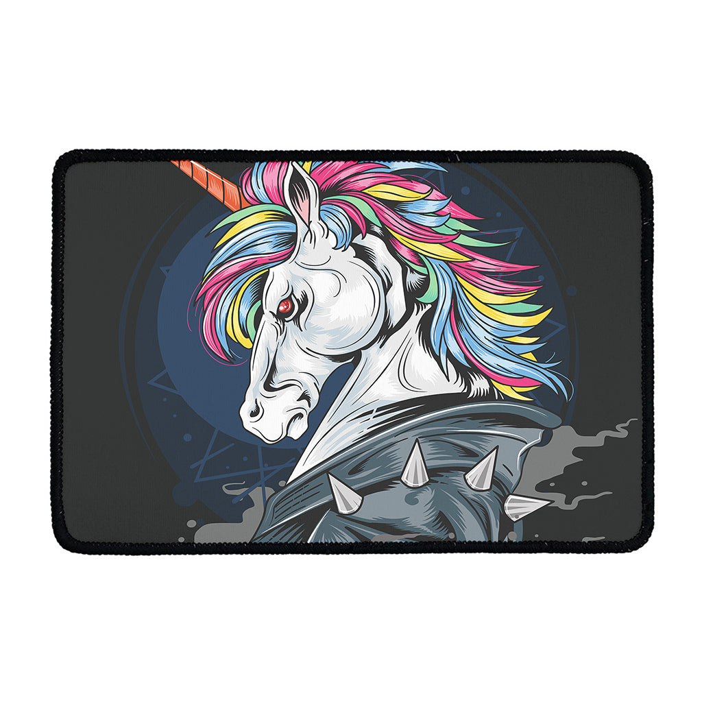 Punk Unicorn Print Kitchen Mat
