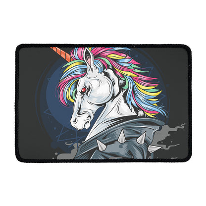 Punk Unicorn Print Kitchen Mat