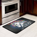 Punk Unicorn Print Kitchen Mat