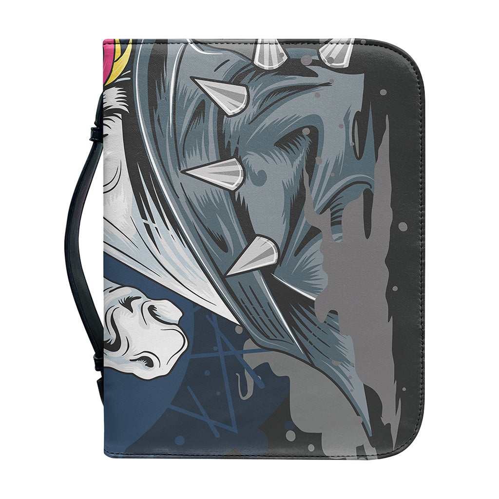 Punk Unicorn Print Leather Bible Cover