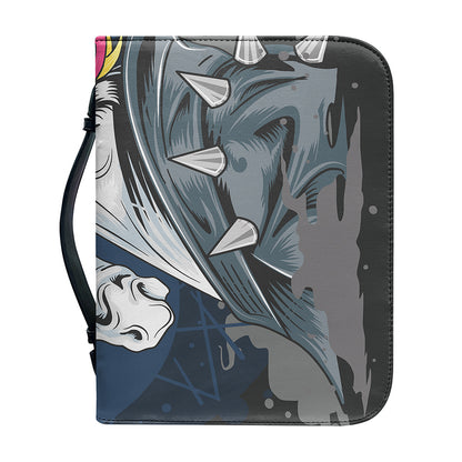 Punk Unicorn Print Leather Bible Cover