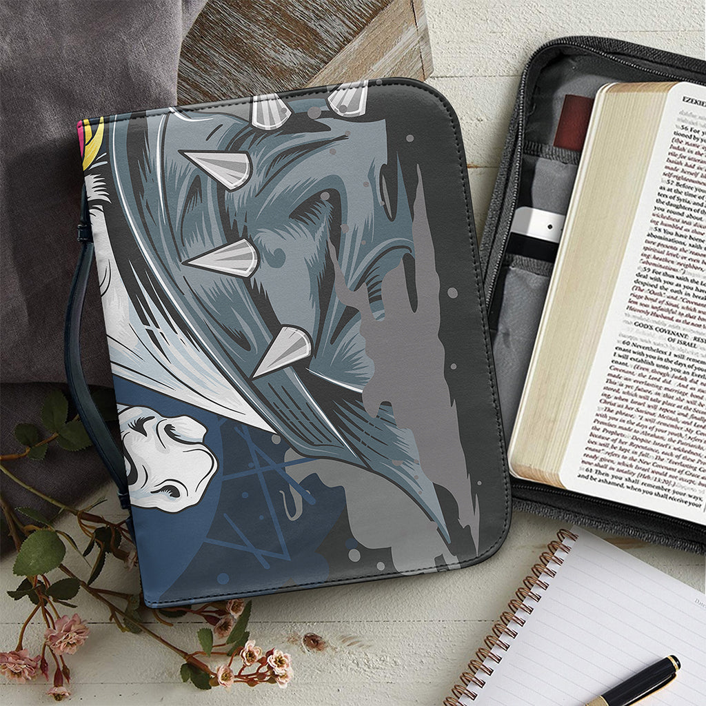 Punk Unicorn Print Leather Bible Cover