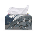 Punk Unicorn Print Leather Tissue Box Cover