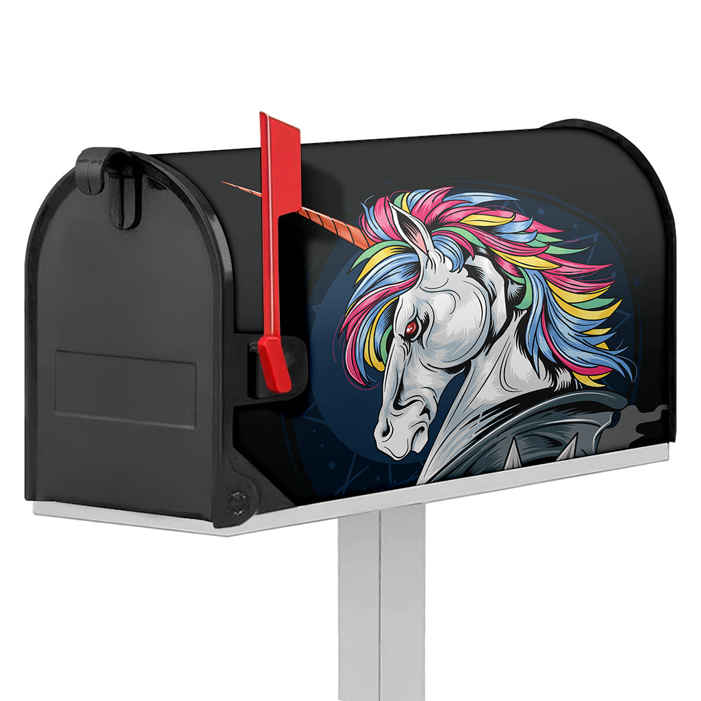 Punk Unicorn Print Mailbox Cover