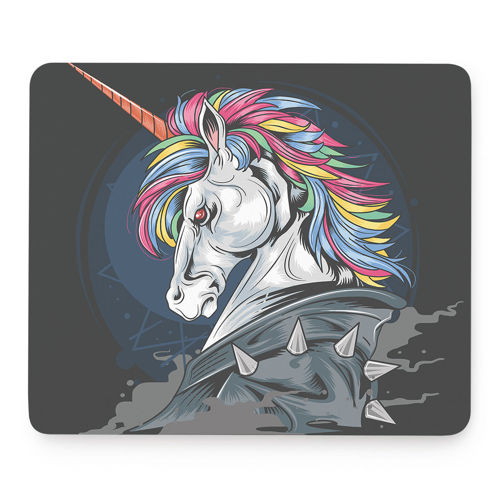 Punk Unicorn Print Mouse Pad