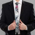 Punk Unicorn Print Necktie