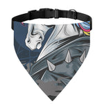 Punk Unicorn Print Over The Collar Dog Bandana