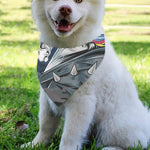 Punk Unicorn Print Over The Collar Dog Bandana