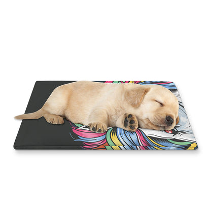 Punk Unicorn Print Pet Cooling Mat Cover