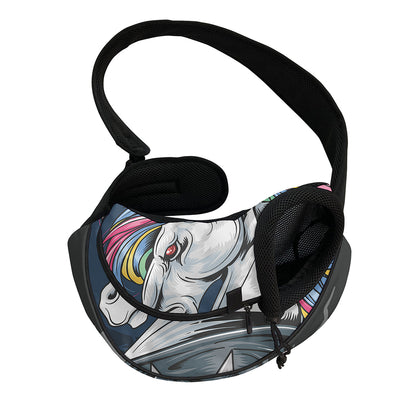 Punk Unicorn Print Pet Sling Carrier