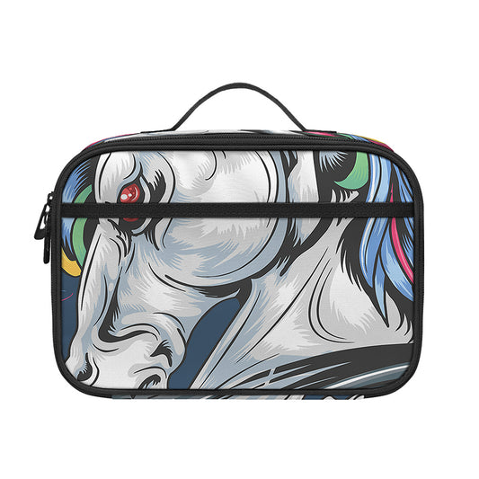Punk Unicorn Print Portable Lunch Bag