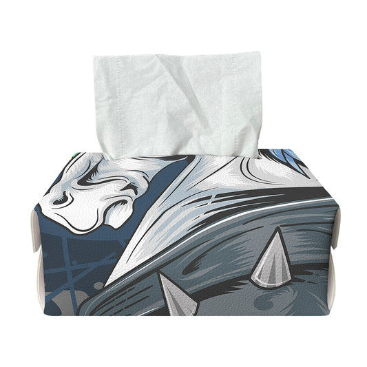Punk Unicorn Print Rectangle Tissue Box Cover