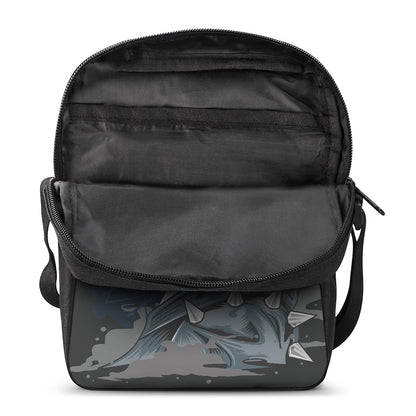 Punk Unicorn Print Rectangular Crossbody Bag