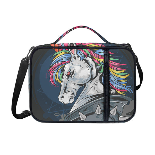 Punk Unicorn Print Shoulder Strap Bible Bag
