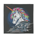 Punk Unicorn Print Silk Bandana