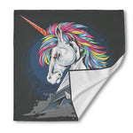 Punk Unicorn Print Silk Bandana
