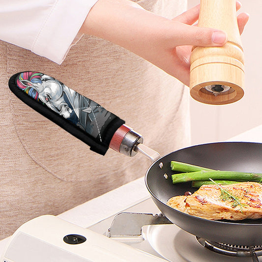 Punk Unicorn Print Skillet Handle Cover
