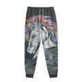 Punk Unicorn Print Sweatpants