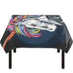 Punk Unicorn Print Tablecloth