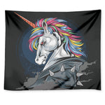 Punk Unicorn Print Tapestry