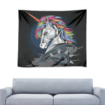 Punk Unicorn Print Tapestry