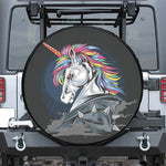 Punk Unicorn Print Tire Cover
