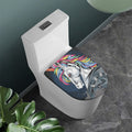 Punk Unicorn Print Toilet Lid Cover