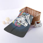 Punk Unicorn Print Towel