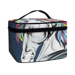 Punk Unicorn Print Travel Makeup Bag