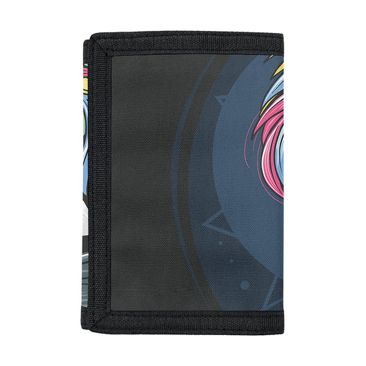 Punk Unicorn Print Trifold Wallet